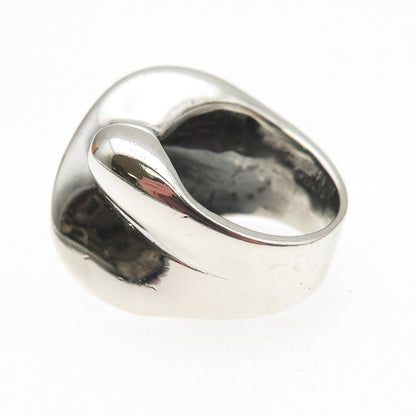JAD Gioia Clavenzani & Ivano Ghinelli Sterling Vintage X-Shape Ring Size 6.75