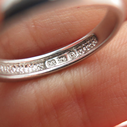 925 Sterling Silver Cushion-Cut C Z Engagement Ring Size 6.75