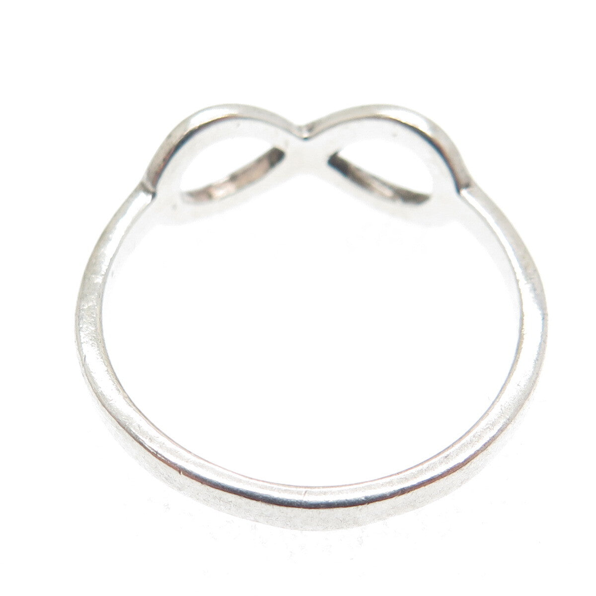 925 Sterling Silver Vintage Infinity Ring Size 8.25