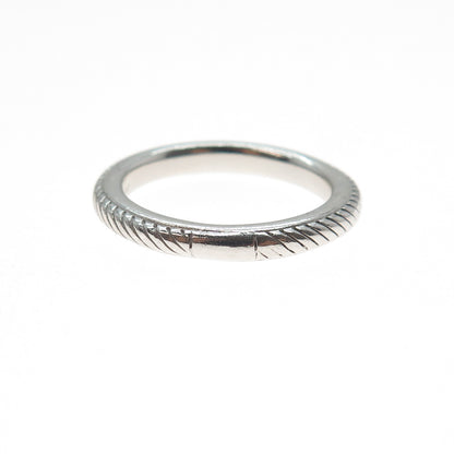 JUDITH RIPKA 925 Sterling Silver Band Ring Size 8.25