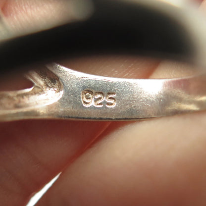 925 Sterling Silver Vintage Chapal Zenray Modernist Ring Size 6