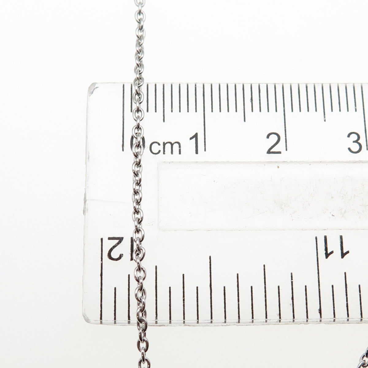 925 Sterling Silver Round-Cut Pink & White C Z Poodle Cable Chain Necklace 16"