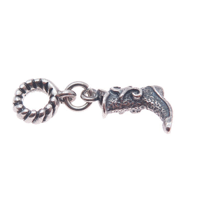 RL RICHLINE 925 Sterling Silver Italy Cowboy Boot Dangle Slide Charm