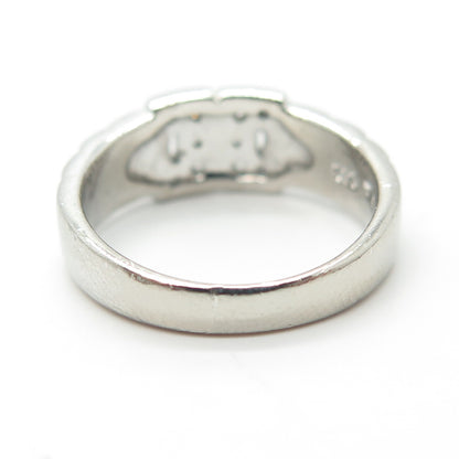 925 Sterling Silver Pave C Z Ring Size 5.75