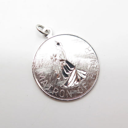 925 Sterling Silver Vintage Griffith & Sons Co "Matron of Honor" Charm Pendant