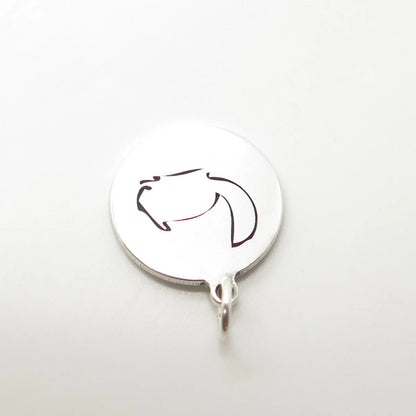 925 Sterling Silver USA Two In Town Squirrel Charm Pendant