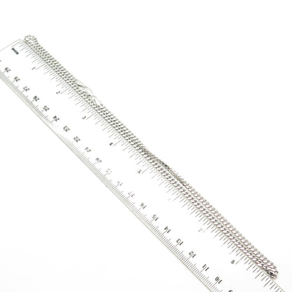 925 Sterling Silver Italy Cuban Chain Necklace 18"