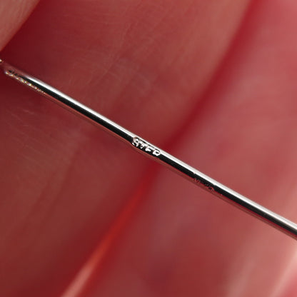 925 Sterling Silver Real Lemon Quartz & Pearl Long Chain Drop Dangle Earrings