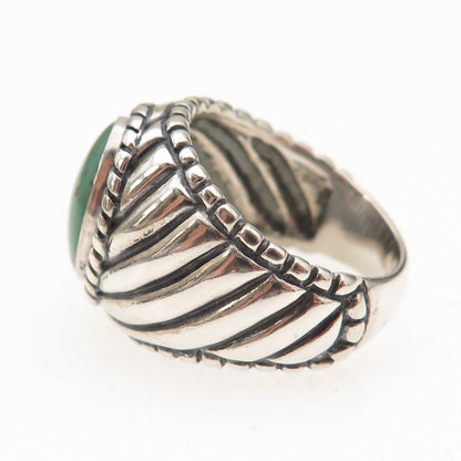 Carolyn Pollack Old Pawn 925 Sterling Silver Vintage Turquoise Ring Size 8.25