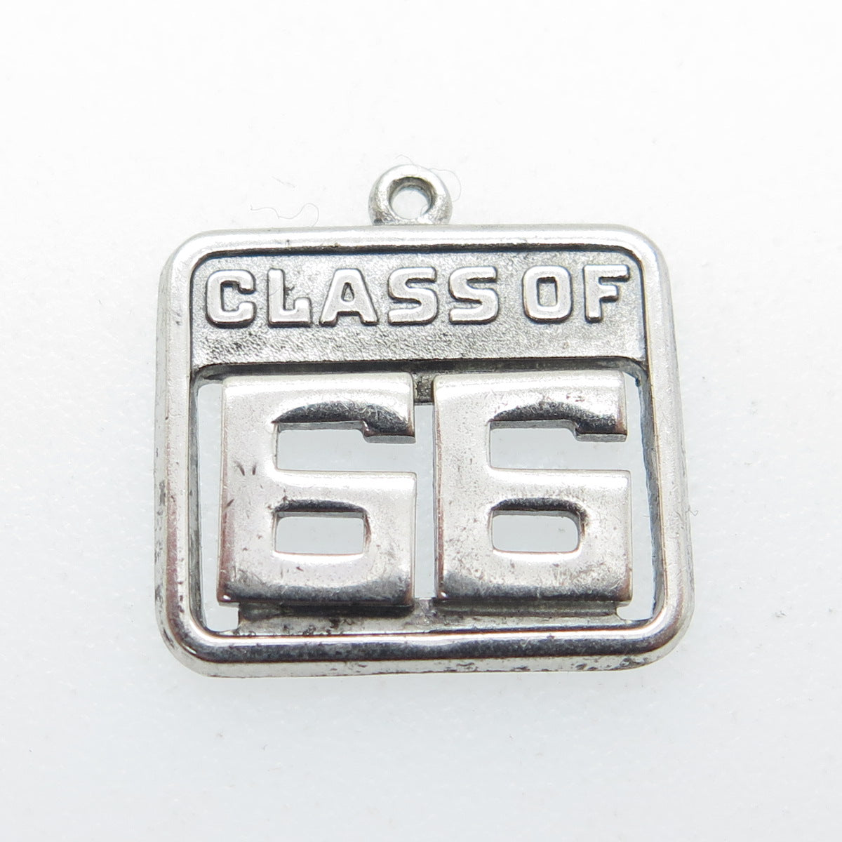 WELLS 925 Sterling Silver Vintage "Class of 1966" Charm Pendant