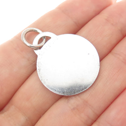 925 Sterling Silver Vintage WW Artisan Red Enamel Bikini Charm Pendant