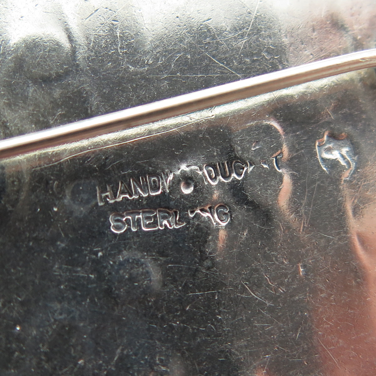 925 Sterling Silver Vintage Pisces Zodiac Sign Hand-Wrought Pin Brooch