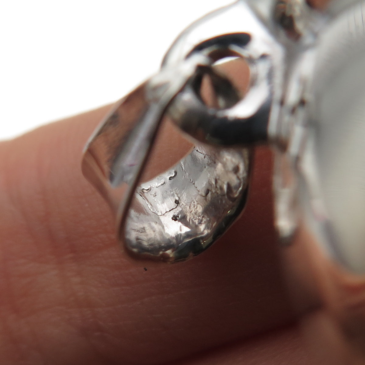 925 Sterling Silver Vintage Engraved Letter M Initial Puffy Heart Pendant