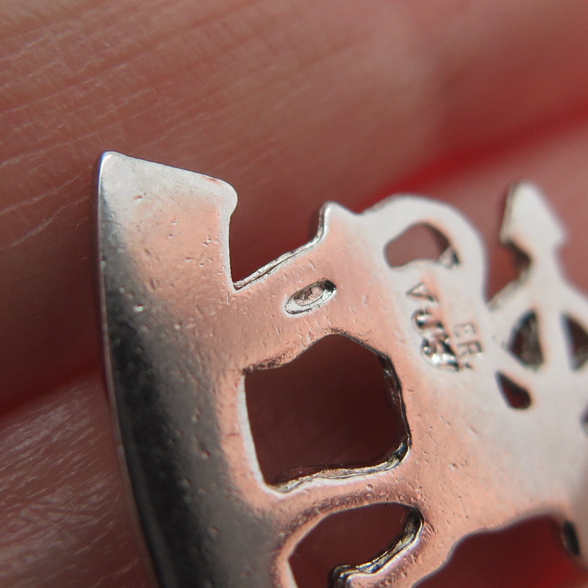 VJS Vintage Gold Silver 925 Sterling Real Turquoise Sagittarius Zodiac Pendant