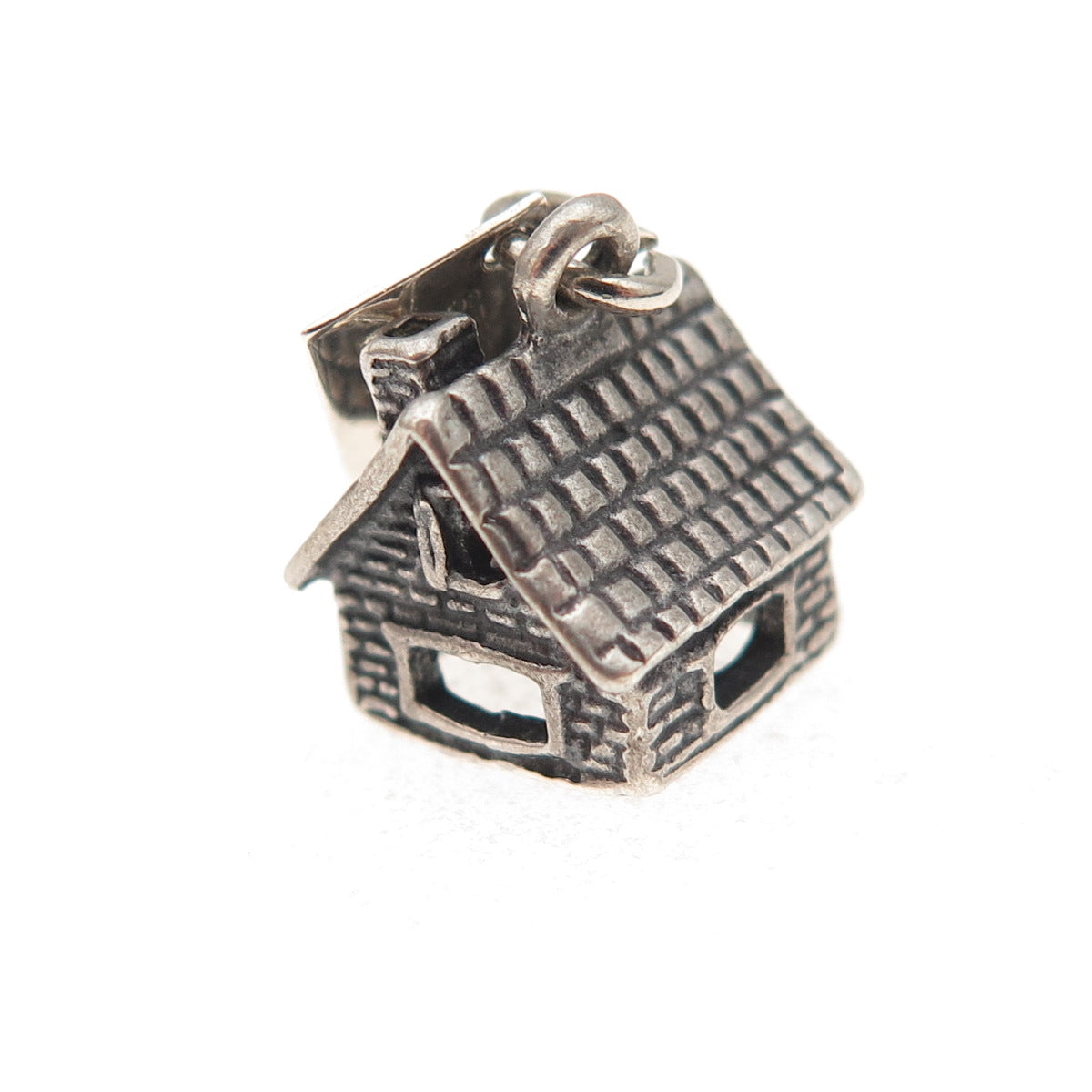 Bell Trading Post 925 Sterling Silver Vintage Cottage Texas 3D Charm Pendant