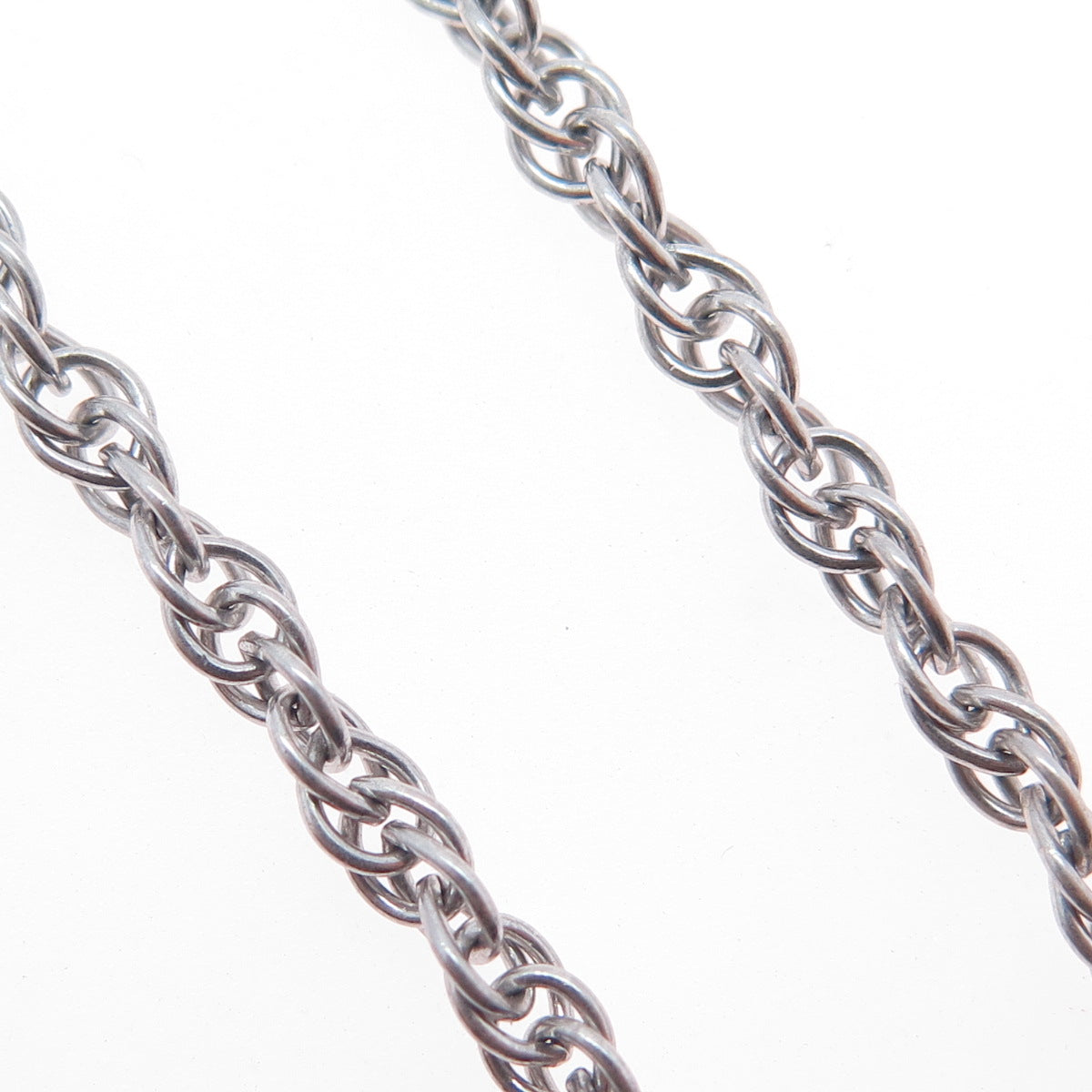 ELKA 925 Sterling Silver Vintage Singapore Chain Necklace 15"