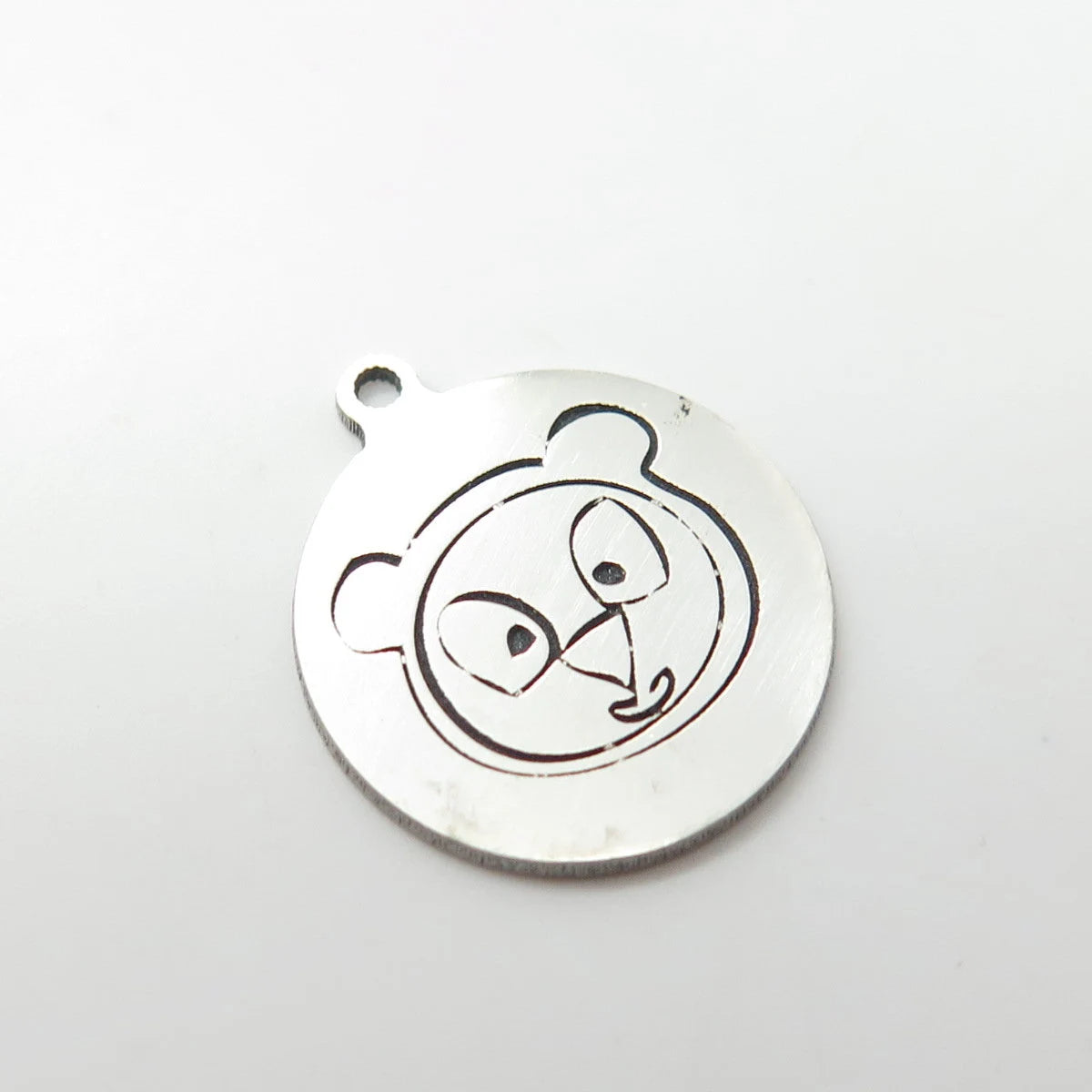 925 Sterling Silver USA Two In Town Bear Charm Pendant
