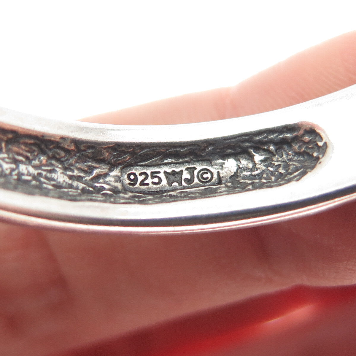 WALDECK JOHNSON 925 Sterling Vintage NASCAR No 20 Tony Stewart Cuff Bracelet 6"