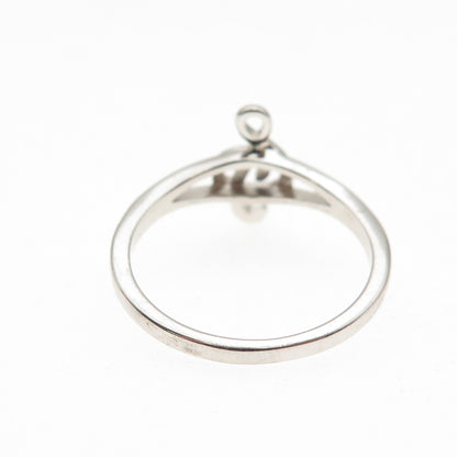 925 Sterling Silver Vintage Treble Clef Ring Size 8