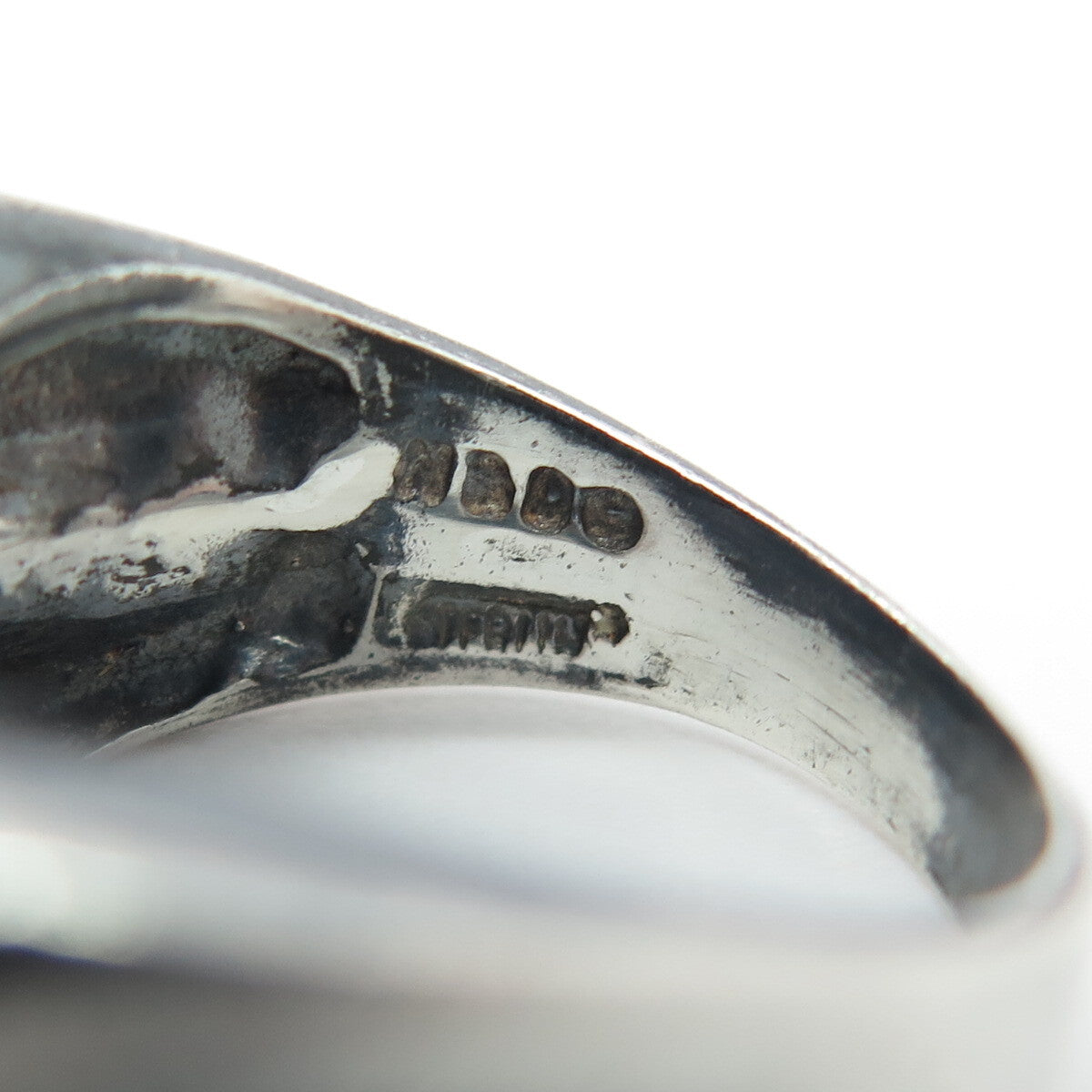 N&D CO. 925 Sterling Silver Vintage Modernist Ring Size 7
