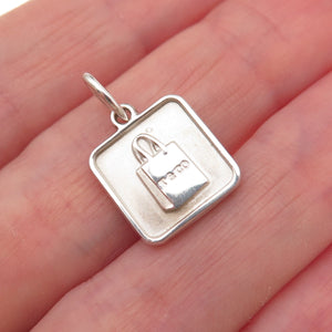 Tiffany & Co. 925 Sterling Silver 2012 Lexicon Bag Charm Pendant