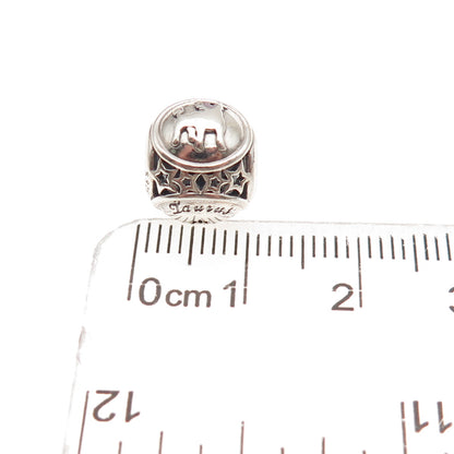 Pandora 925 Sterling Silver Taurus Zodiac Sign Slide Bead Charm