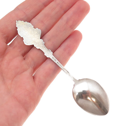 925 Sterling Silver Antique Art Deco Enamel Montreal Canada Coffee Spoon