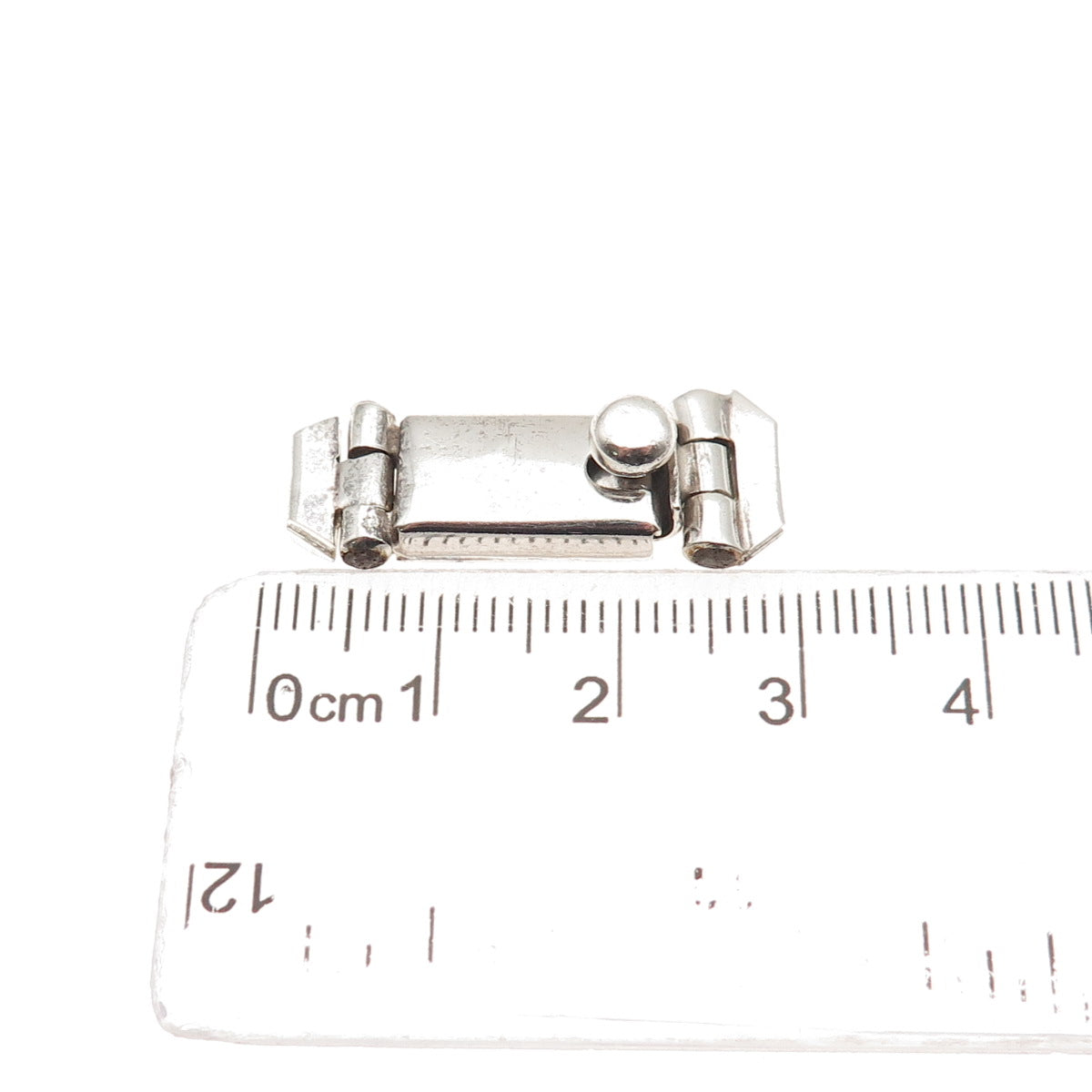 925 Sterling Silver Vintage Mexico Bracelet / Necklace Box Lock Clasp