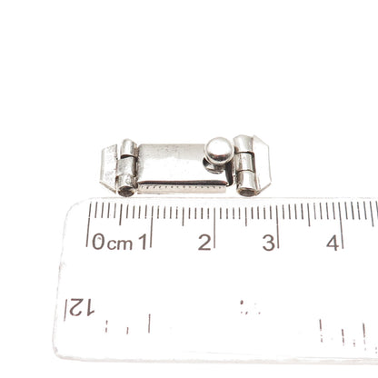 925 Sterling Silver Vintage Mexico Bracelet / Necklace Box Lock Clasp