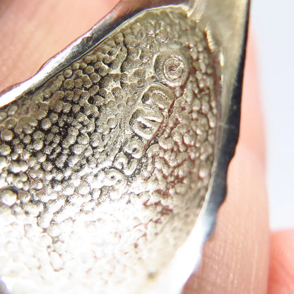 925 Sterling Silver Vintage Ribbed Ring Size 8.25