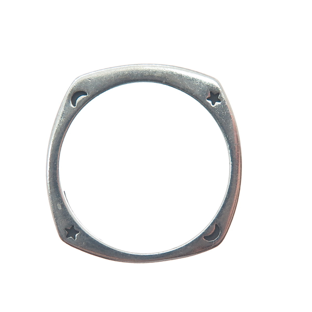 AVA YETTER 925 Sterling Vintage Southwestern Turquoise Stackable Ring Size 10.25