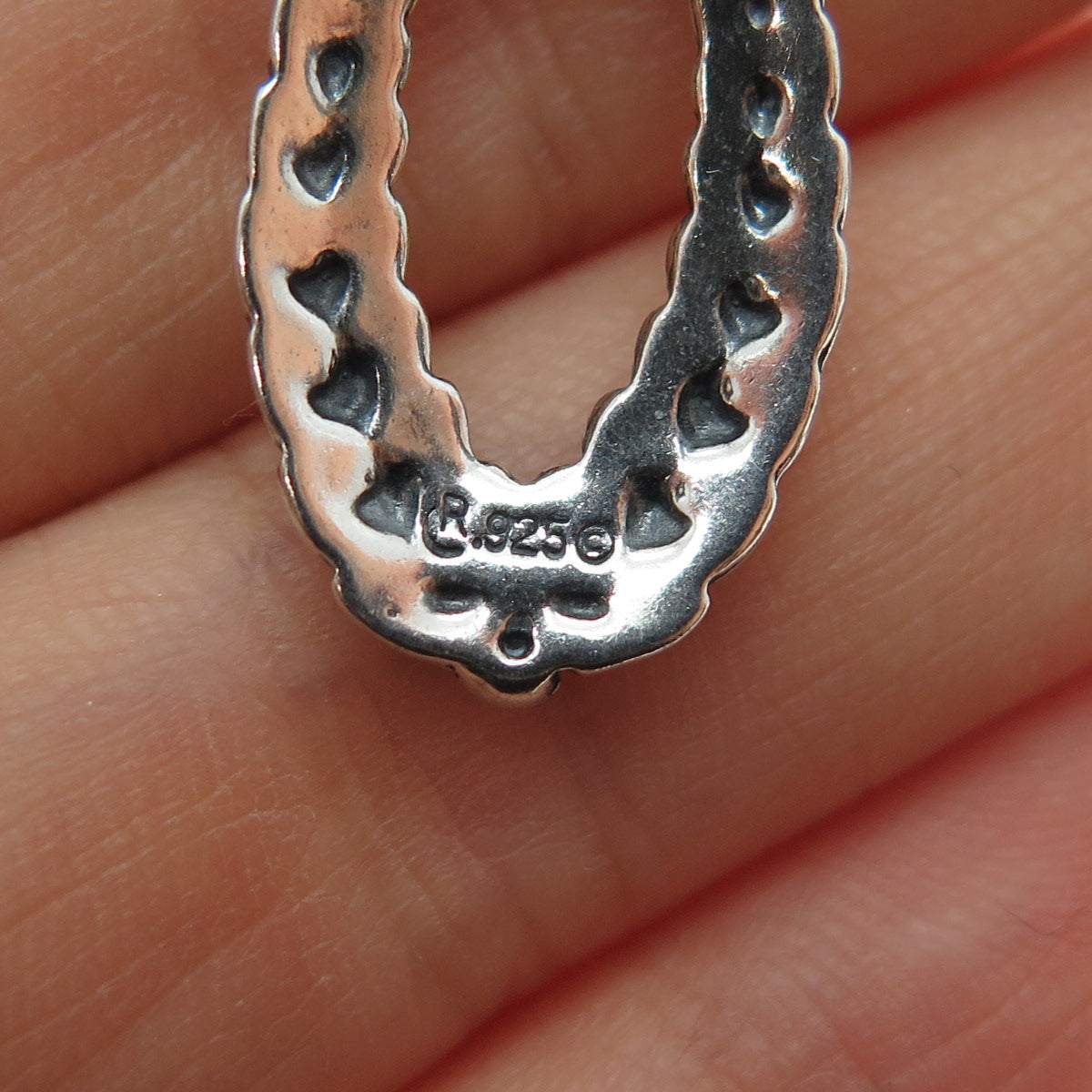 CAROLYN POLLACK American West Sterling Silver Vintage Feather Oxidized Earrings