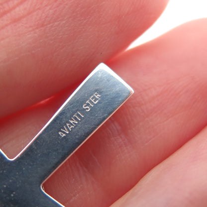 AVANTI 925 Sterling Silver Vintage Crucifix Cross Religious Charm Pendant