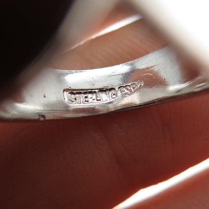 Joseph Esposito 925 Sterling Silver Vintage Modernist Ring Size 5