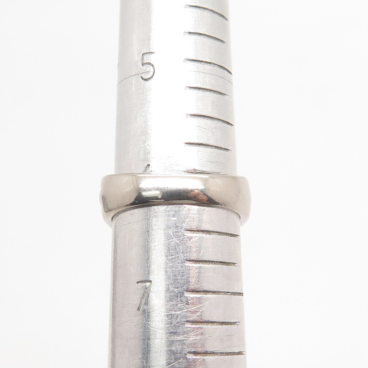925 Sterling Silver Vintage Ribbed Knot Ring Size 6.25