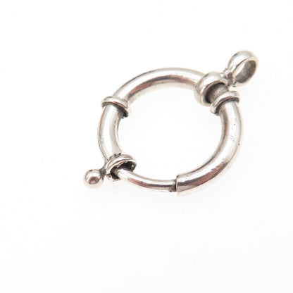 925 Sterling Silver Vintage Bracelet / Necklace Spring Ring Lock Clasp
