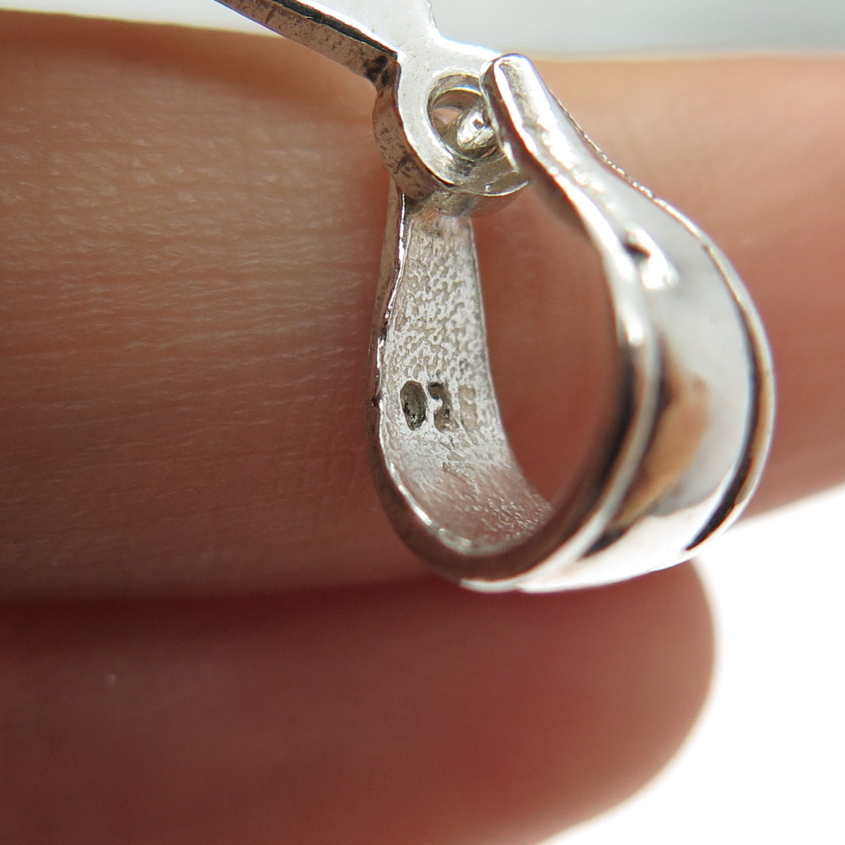 925 Sterling Silver Vintage Star of David Charm Pendant
