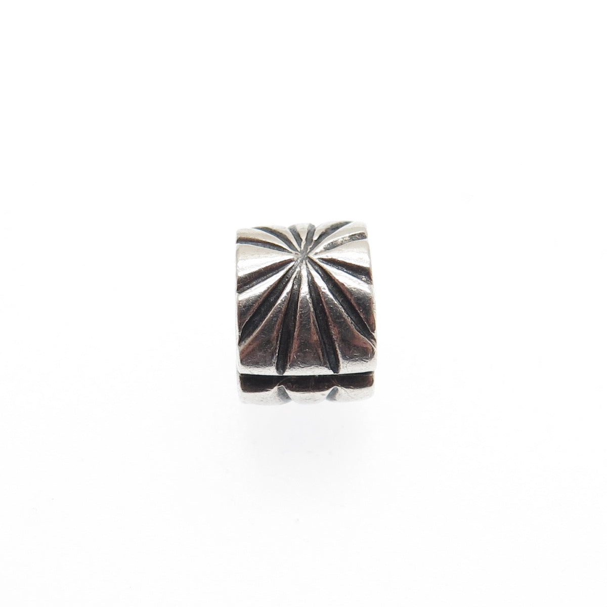 PANDORA 925 Sterling Silver Sunburst Oxidized Clip Charm