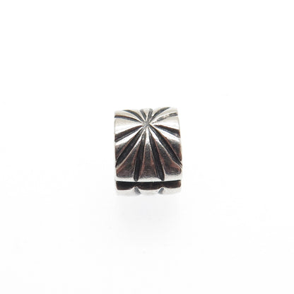 PANDORA 925 Sterling Silver Sunburst Oxidized Clip Charm