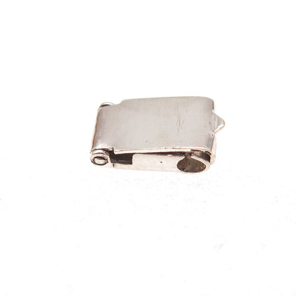 925 Sterling Silver Antique Art Deco Bracelet / Necklace Jewelry Lock Clasp
