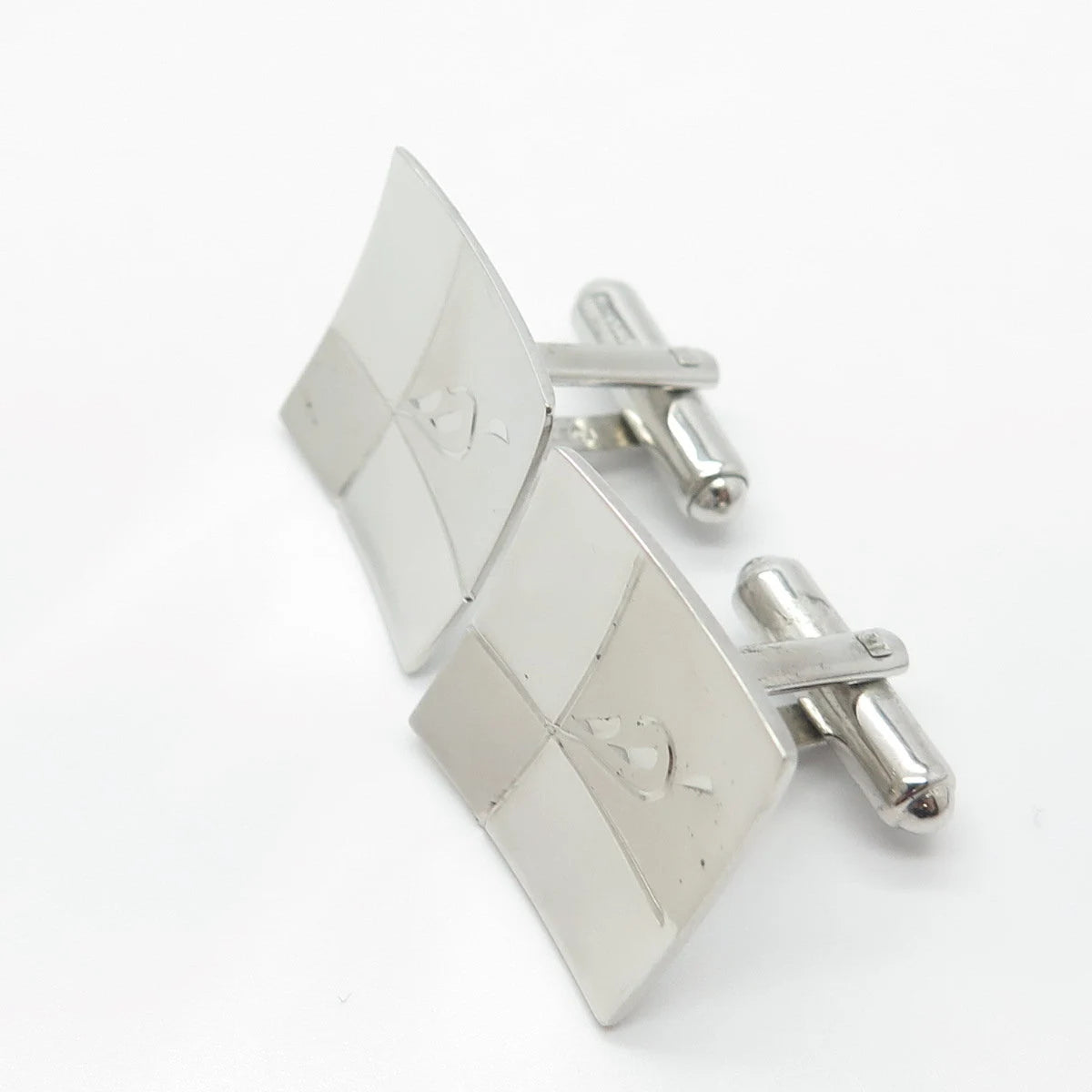 925 Sterling Silver Vintage Square Cufflinks