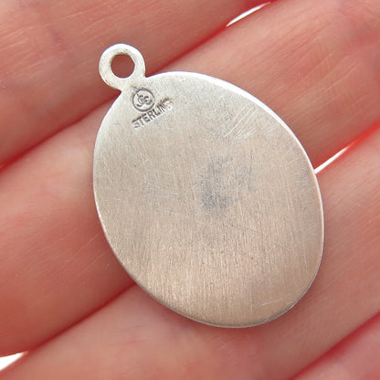 925 Sterling Silver Vintage JCC St. Charles Religious Charm Pendant
