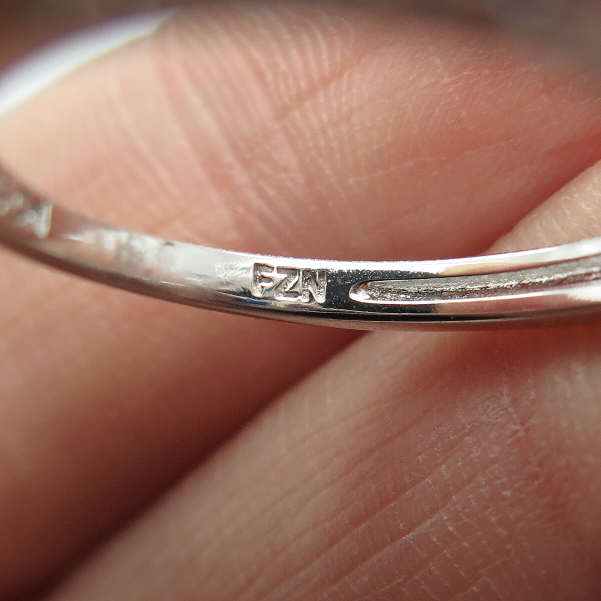925 Sterling Silver Lab-Created Sapphire & C Z Teardrop Ring Size 8
