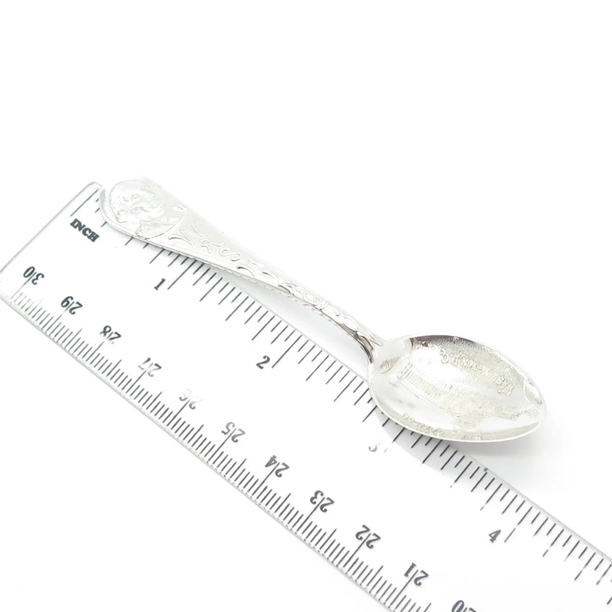 925 Sterling Silver Antique Mechanics Co. Washington D.C . The Capitol Spoon