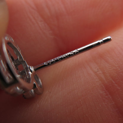 925 Sterling Silver Round-Cut C Z Sparkle Drop Earrings