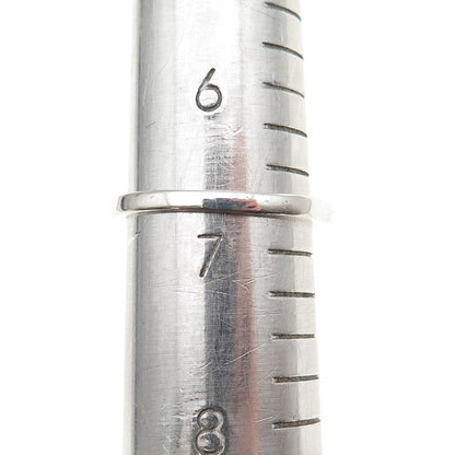 925 Sterling Silver Round-Cut C Z Half Eternity Stackable Band Ring Size 6.75