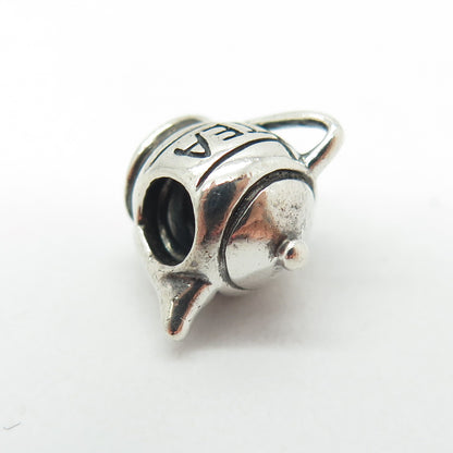 CHAMILIA 925 Sterling Silver Teapot Bead Charm