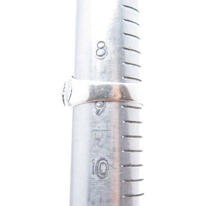 925 Sterling Silver Vintage Real Lapis Lazuli Feather Oxidized Ring Size 9