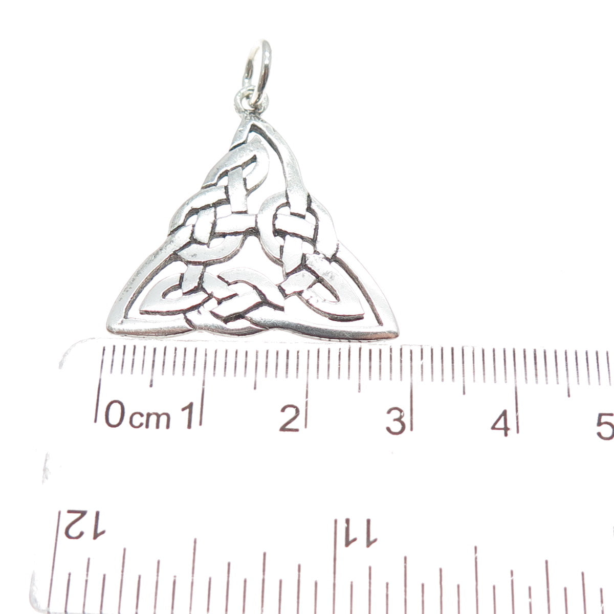 925 Sterling Silver Vintage Celtic Trinity Charm Pendant