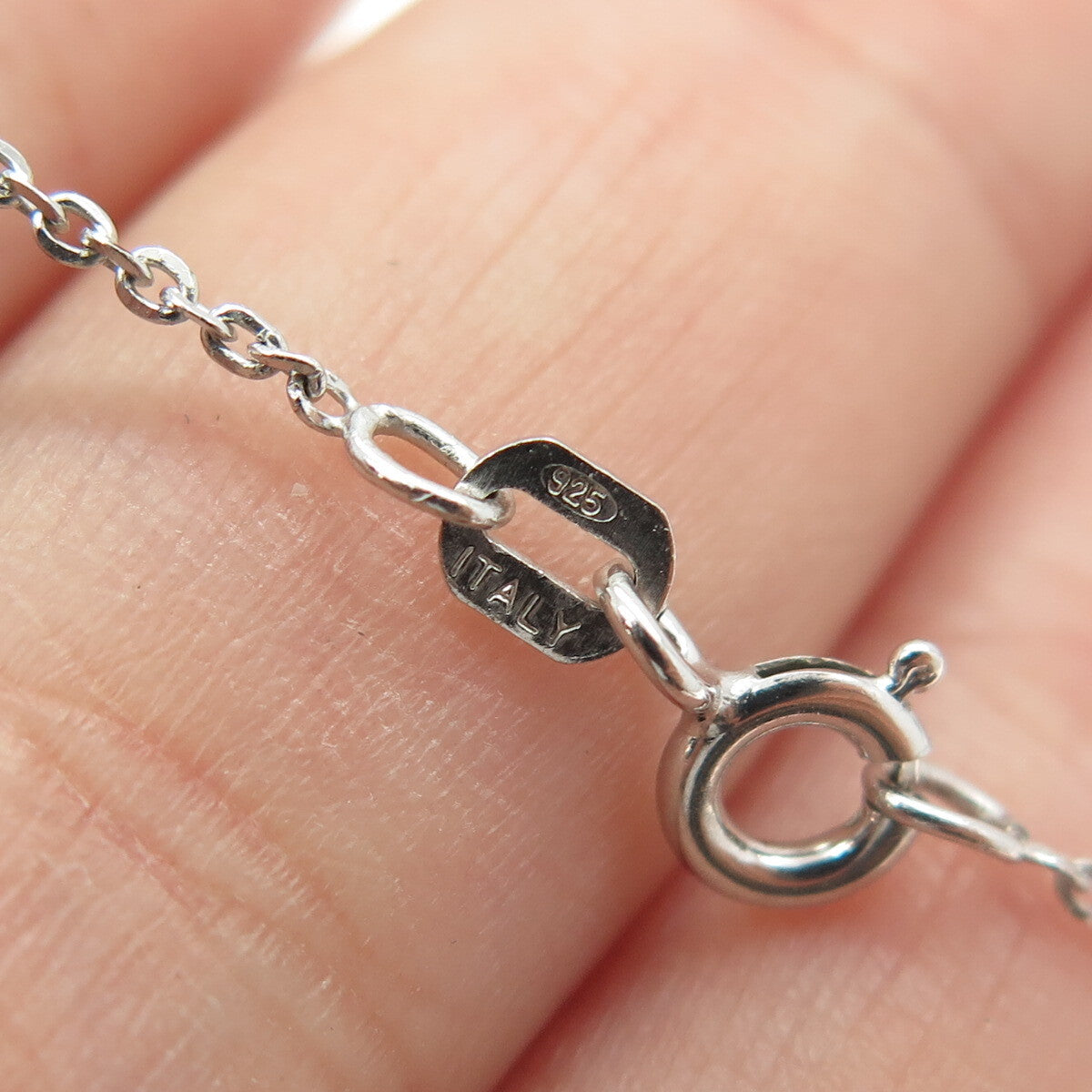 925 Sterling Silver Round-Cut C Z Snowflake Drop Cable Chain Necklace 16"